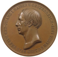 HAUS HABSBURG MEDAILLE 1835 FRANZ II. 1792-1835 V. BRANDT. AUF DIE TOTENFEIER IN WIEN. #MA 073085 - Oostenrijk