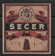 Österreich Bosnien-Herzegowina Zucker Verschlussmarke 1890 Stempelmarken Fiscal Revenue Stamps - Steuermarken