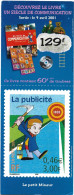 REPRÉSENTATION DE TIMBRE , LA PUBLICITÉ 2001, DOCUMENT LA POSTE COMPLET - Timbres (représentations)