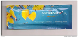 AEROFLOT: Russian Airlines - Refreshing Towel - Aseptica - Serviette Rafraichissante - - Autres & Non Classés