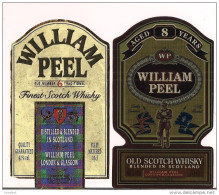 Etiquettes Décollée Et Neuve  William Peel  Scotch Whisky - 6 Et 8 Ans - Ecosse - - Whisky