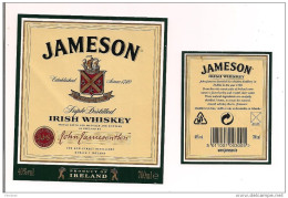 Etiquette Décollée  WHISKY Jameson  -Irish Whiskey - Irelande - - Whisky