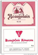 Etiquettes Beaujolais Et Beaujolais Nouveau Liergues - - Beaujolais