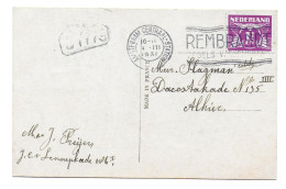 Nederland Netherlands 1931 Postcard With Rembrandt Cancel - Rembrandt