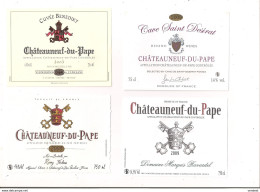 Etiquettes  Châteauneuf Du Pape: Cuvée Benedik 2008,cave St Désirat Et Domaine Marquis Ravardel 2009 - - Côtes Du Rhône