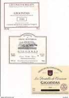 3 étiquettes Décollées  - Gigondas 1988 Les Vins D'Aurélien,1989 Grand Montmirai, 1993 Dentelles De Cézanne - - Côtes Du Rhône
