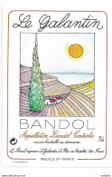 étiquette BANDOL - Le Galantin - A.Pascal, Le Plan Du Castellet - - Vino Rosato