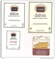 Etiquettes Vin D'Algérie DAHRA, Appellation D'origine Garantie - Office National De Commercialisation Des Produits Viti - Lots & Sammlungen