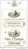 Etiquettes  Vin Côtes D'Auvergne CHATEAUGAY  1984 Et 1992 Cuvée Bousset D'or - Rougeyron à Châteaugay - - Weisswein