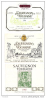 Etiquettes  Vin  De TOURAINE Sauvignon 1985 Et 1986 - Nicolas - - Vino Rosato