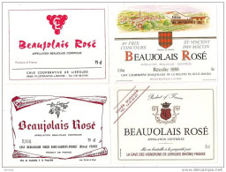 Etiquettes Vin Du BEAUJOLAIS  Rosé - - Beaujolais