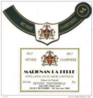 Etiquette Vin De SAVOIE Marignan La Perle - Méthode Champenoise - Brut  - Cave De La Tour De Marignan à Sciez - - Vino Bianco