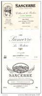 Etiquettes  Vin  De SANCERRE , Celliers De La Pauline Léon Louis, La Rocherie 1998 Et Les Vignolles J.Dumont - - Collections, Lots & Séries