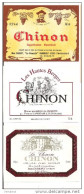 Etiquettes  Vin  De CHINON : Max Daguet, Les Hautes Berges,la Closerie - - Collections & Sets