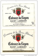 Etiquettes  Vin  Coteaux Du Layon : Saint Lambert  1987 Domaine De La Pierre Blanche , Ogereau à St Lambert - - Collezioni & Lotti