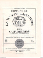 Etiquette  Décollée  Corbières - 1979 - La Voulte-Gasoarens - J.Bergès-Grulet à Boutenac - Médaille Argent Mâcon - - Languedoc-Roussillon