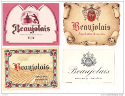 Etiquettes BEAUJOLAIS  Imprimeur Gensay Et Pichot, Paris .- - Beaujolais