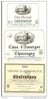 Etiquettes Vin Côtes D'Auvergne: Chateaugay: 2 Rougeyron Dont 1984, Et Chanturgue 2004 Berger   - - Collections & Sets