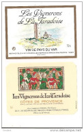 Etiquettes Les Vignerons De La Taradoise Côtes De Provence Et Vin De Pays Du Var à Taradeau - Rosé (Schillerwein)