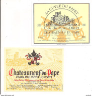 Etiquettes  Châteauneuf Du Pape: Clos Du Mont Olivet: La Cuvée Du Papet 2000 1500ml - Les Fils De Joseph Sabon - - Côtes Du Rhône