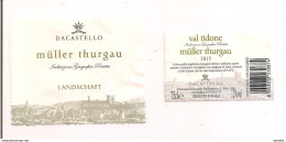 Etiquette  Décollée Muller- Thurgau - Landschaft - Val Tidone - 2015 - Dacastello - Alba - - White Wines