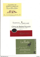 Etiquettes  Côtes Du Rhône Villages: Vignoble De Coste Clavelle,Vignerons De L'Enclave 2011, La Piade 2011 - Côtes Du Rhône