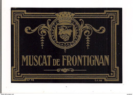 Etiquette Ancienne Muscat De Frontignan - - White Wines