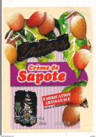 Etiquette  Crème De Sapote - Callard - Domaine De Bellevue - Pointe Noire - GUADELOUPE - - Rum