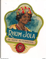 Etiquette   RHUM Jola - Distillerie" La Libellule " - - Rum