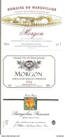 3 étiquettes Morgon 2004, Domaine Du Marguillier Sornay Et Beaujolais Primeur J.Pellerin - Beaujolais