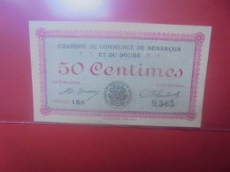 BESANCON Et DOUBS 50 Centimes De Nécéssité (B.31) - Bonos