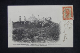 CONGO - Affranchissement Panthère De Brazzaville Sur Carte Postale  - L 148614 - Briefe U. Dokumente