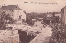 70 / PORT SUR SAONE / LE PONT DU CANAL ET LA DIGUE - Port-sur-Saône