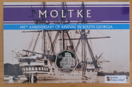 South Georgia & South Sandwich 50p 2022: Moltke Sailing Ship. Issued=2750 - Otros – América