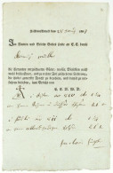 Fuhrmannsbrief Lettre De Voiture Richtenschweil Zürich 1809 - Historische Documenten