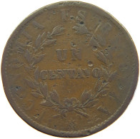 CHILE CENTAVO 1853  #MA 067158 - Cile