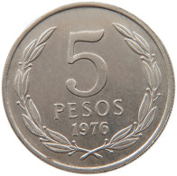 CHILE 5 PESOS 1976  #MA 059665 - Chile