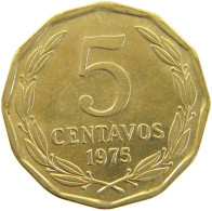 CHILE 5 CENTAVOS 1975  #MA 067167 - Chili