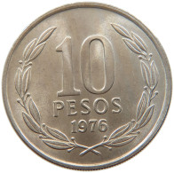 CHILE 10 PESOS 1976  #MA 073163 - Cile