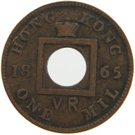 HONG KONG MIL 1865 VR VICTORIA 1837-1901 #MA 100660 - Hongkong