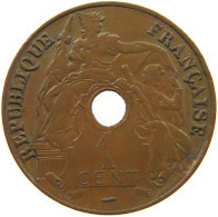 INDOCHINA CENT CENTIME 1922  #MA 068445 - French Indochina