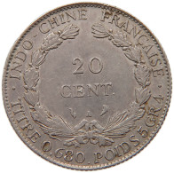 INDOCHINA 20 CENTS CENTIMES 1930  #MA 068454 - Indochina Francesa