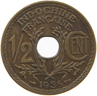 INDOCHINA 1/2 CENT CENTIME 1922  #MA 068446 - Französisch-Indochina