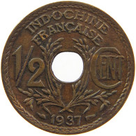 INDOCHINA 1/2 CENT 1937  #MA 065249 - Indochine