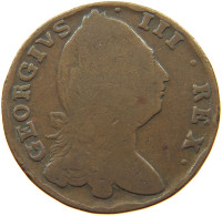 IRELAND 1/2 PENNY 1782 GEORG III., 1760-1820 #MA 002428 - Irlande