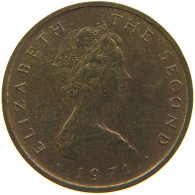 ISLE OF MAN 1/2 NEW PENNY 1971 ELIZABETH II. (1952-2022) #MA 100733 - Île De  Man