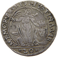 ITALY VENEDIG 20 SOLDI 1585-1595 PASQUALE CICOGNA 1585-1595 GEROLAMO SEMITECOLO #MA 020811 - Venetië