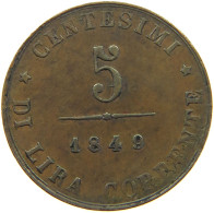 ITALY STATES VENICE VENEZIA 5 CENTESIMI 1849 FRANZ JOSEPH I. 1848-1916 #MA 065088 - Venise