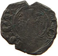 ITALY SIZILIEN DENARO 1416-1458 ALFONS VON ARAGON 1416-1458, DOPPELSCHLAG ADLER, DOPPELSCHLAG SCHILD #MA 004716 - Sizilien