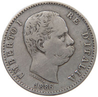 ITALY LIRA 1886  #MA 021082 - 1878-1900 : Umberto I.